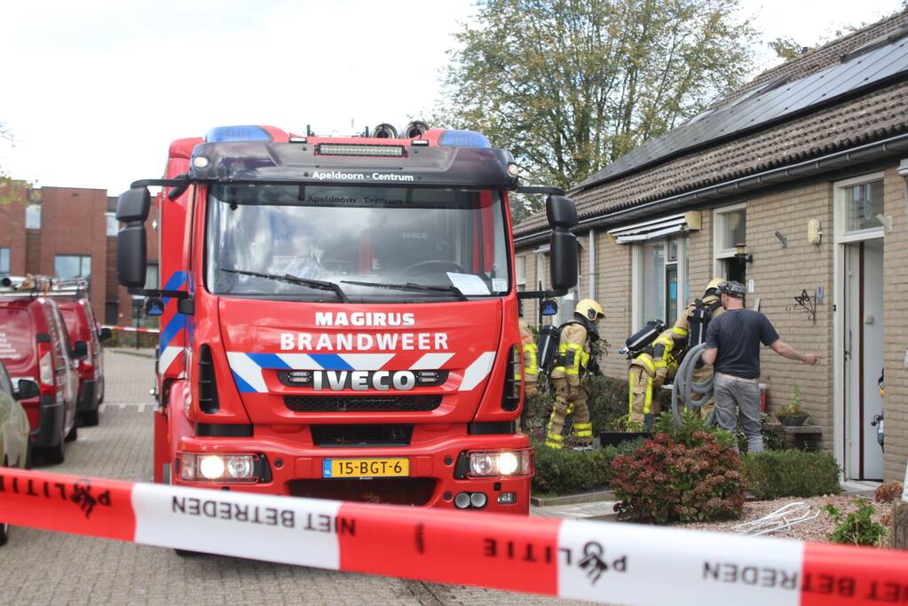 Brand na vermoedelijk werkzaamheden in woning
