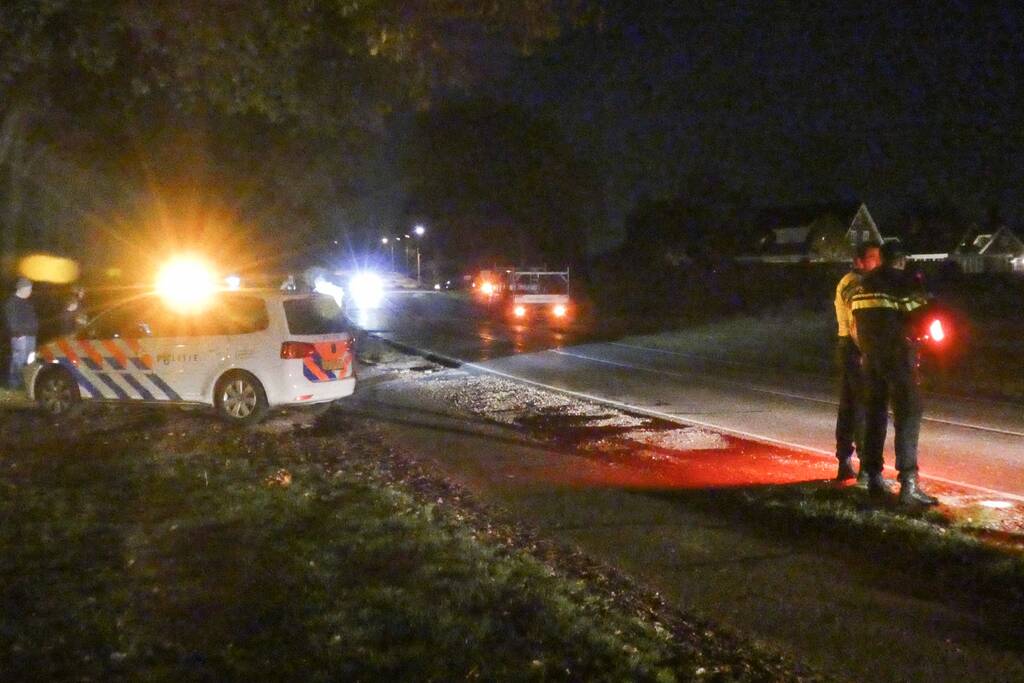 Schade na botsing tijdens keren