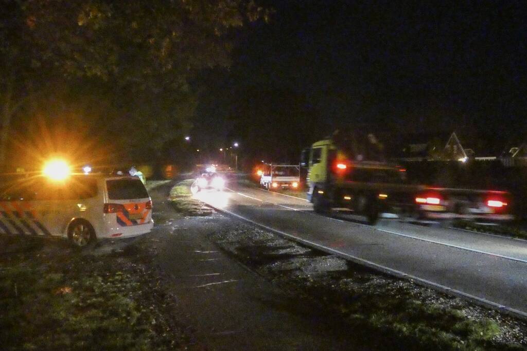 Schade na botsing tijdens keren