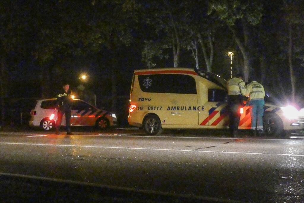 Schade na botsing tijdens keren