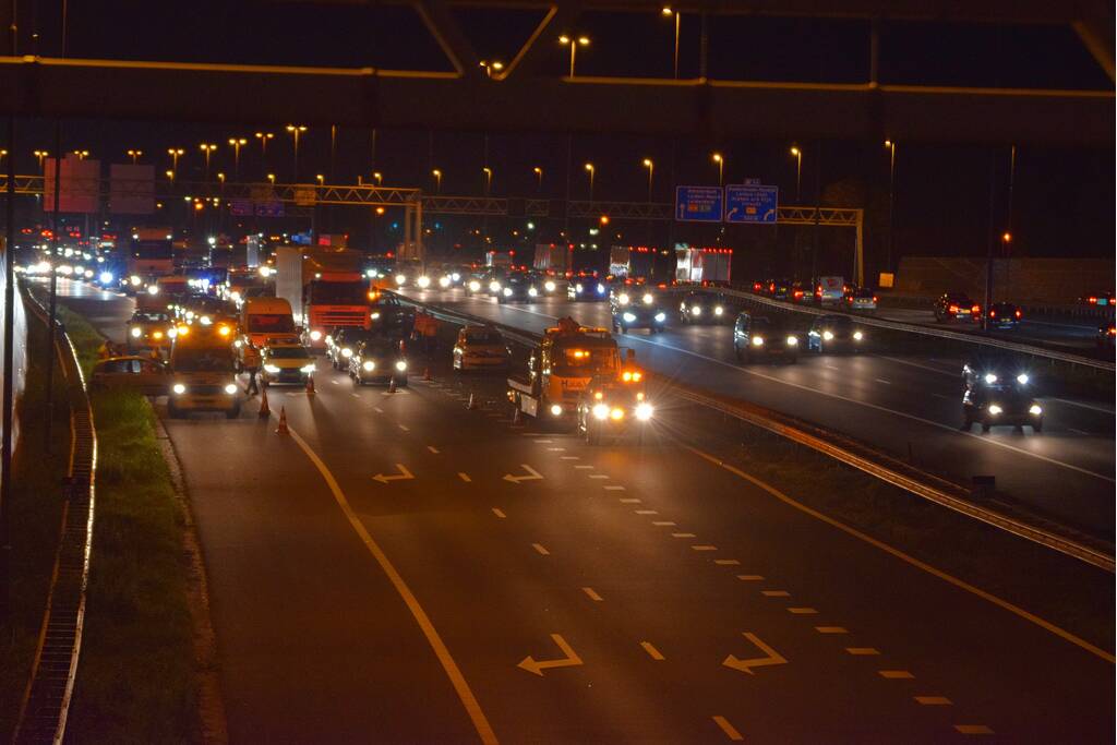 Flinke schade na kop-staart aanrijding