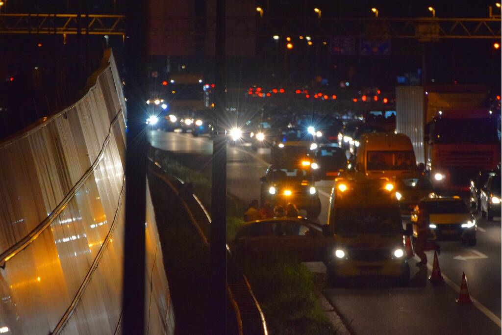 Flinke schade na kop-staart aanrijding