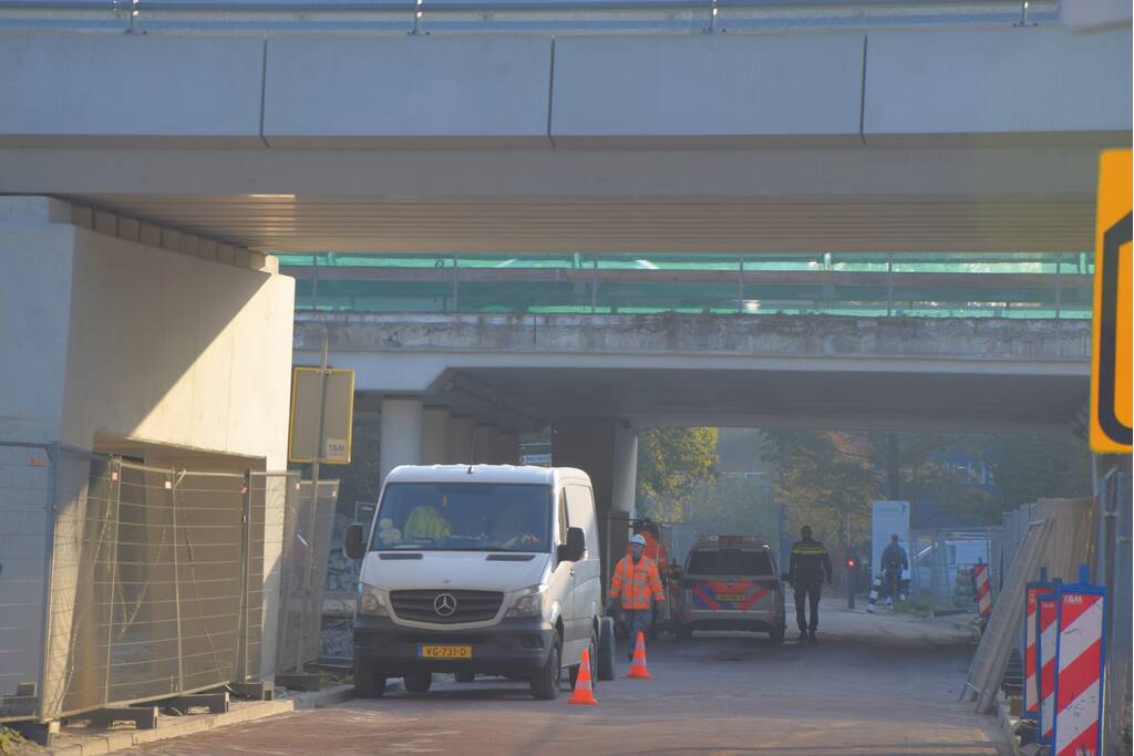 Bouwvakker gewond bij werkzaamheden onder Robert Boyle viaduct
