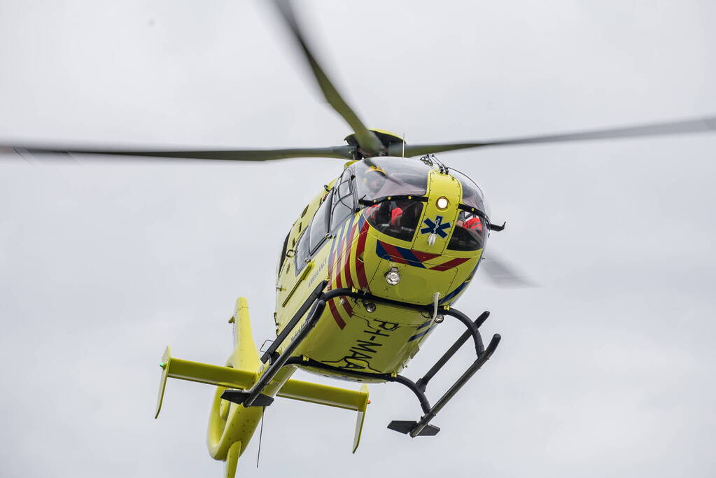 Traumahelikopter ingezet voor zwaargewonde baby