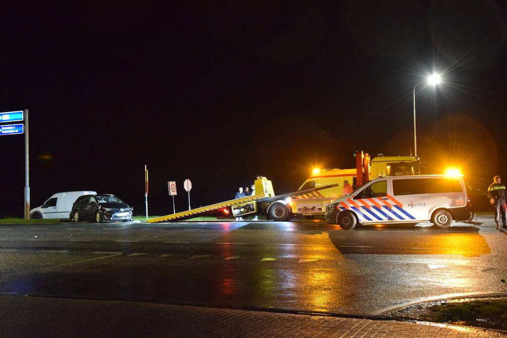 Veel schade bij frontale botsing