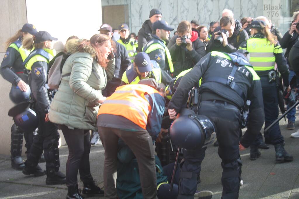 Acht aanhoudingen bij demonstratie van Koerden