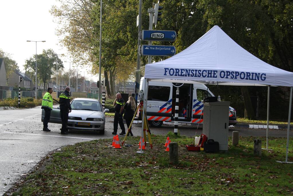 Kruising dicht vanwege reconstructie