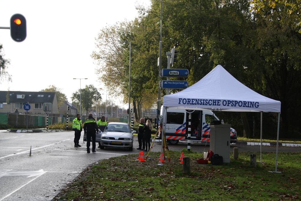 Kruising dicht vanwege reconstructie