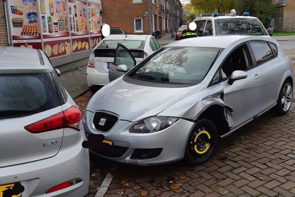 Dronken bestuurder crasht met auto bij achtervolging