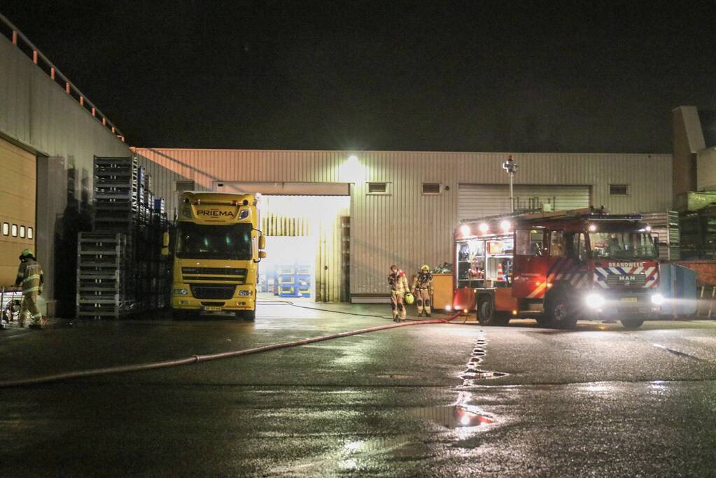 Brand in ventilatiesysteem van bedrijfshal snel geblust