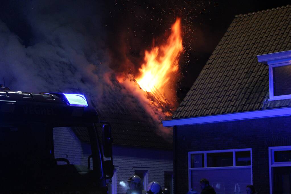 Twee woningen ontruimd na uitslaande brand in atelier