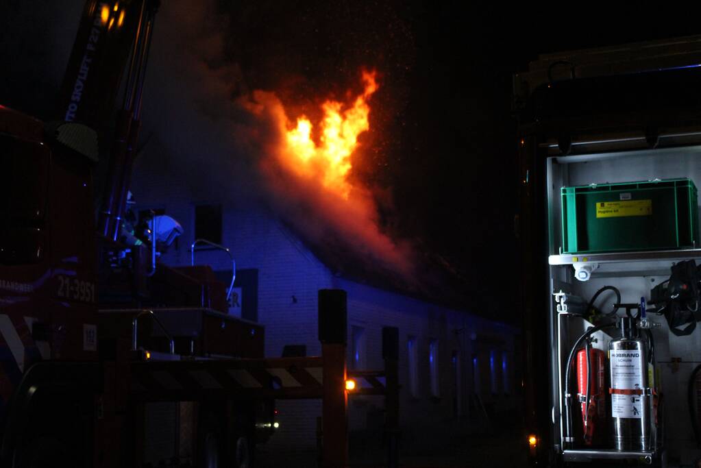 Twee woningen ontruimd na uitslaande brand in atelier