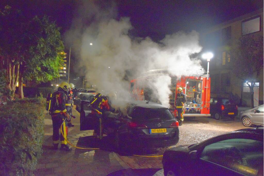 Wederom auto in de brand