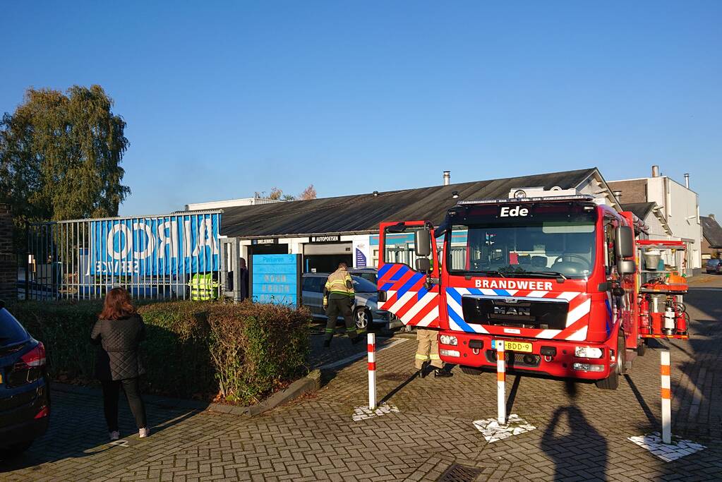 Brand in werkplaats garagebedrijf