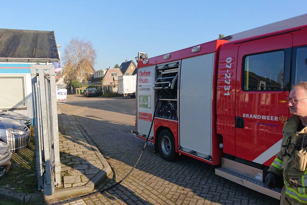 Brand in werkplaats garagebedrijf