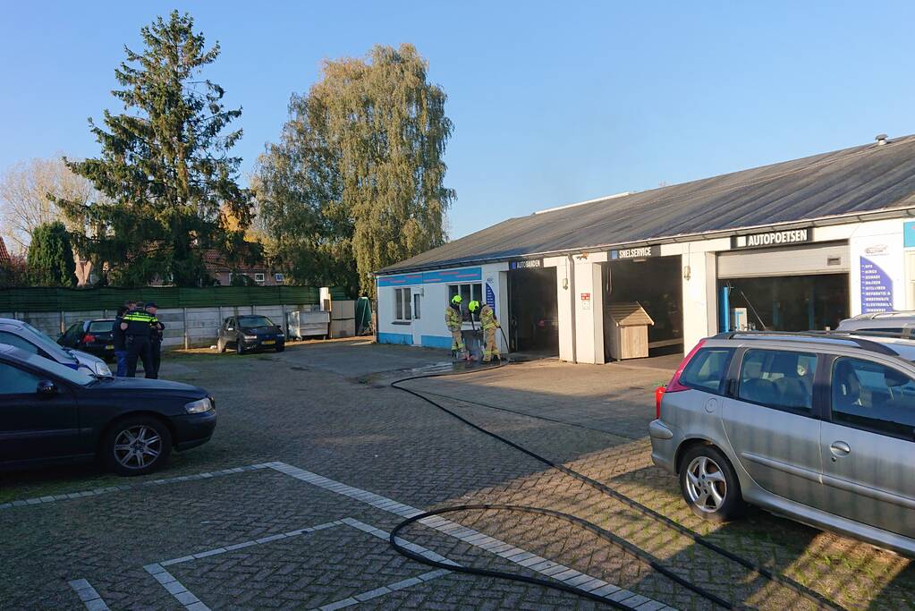 Brand in werkplaats garagebedrijf