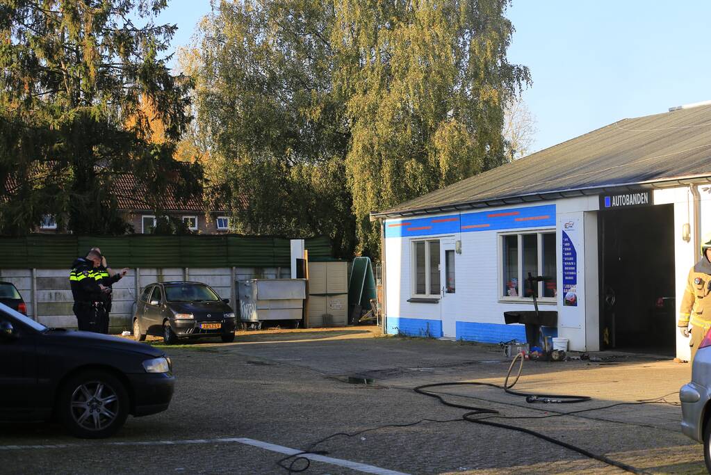 Brand in werkplaats garagebedrijf