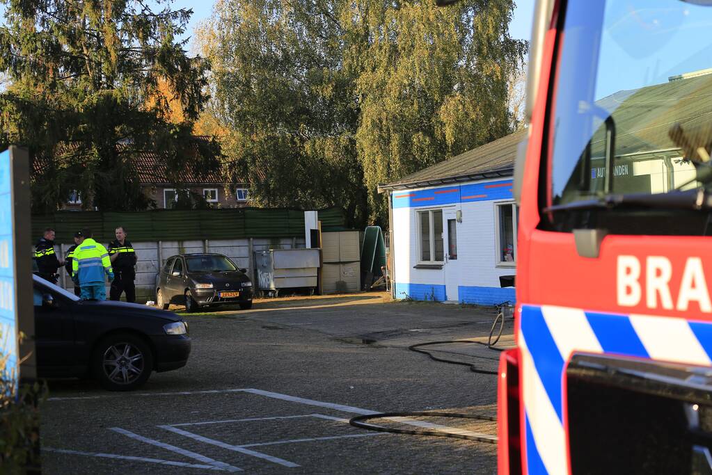 Brand in werkplaats garagebedrijf