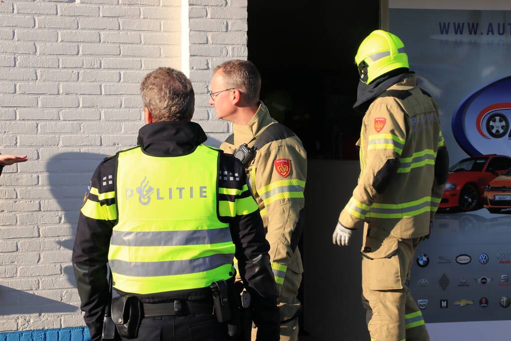 Brand in werkplaats garagebedrijf