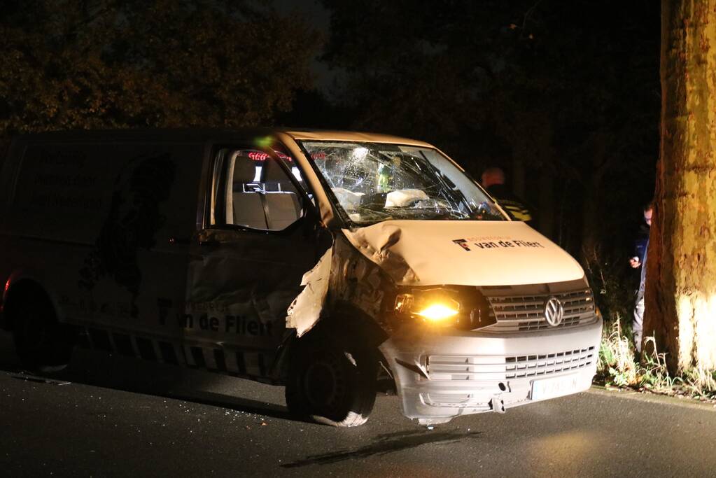 Flinke schade na botsing met boom