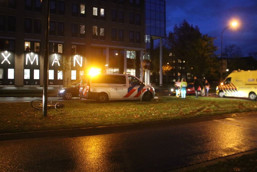 Fietser gewond na aanrijding