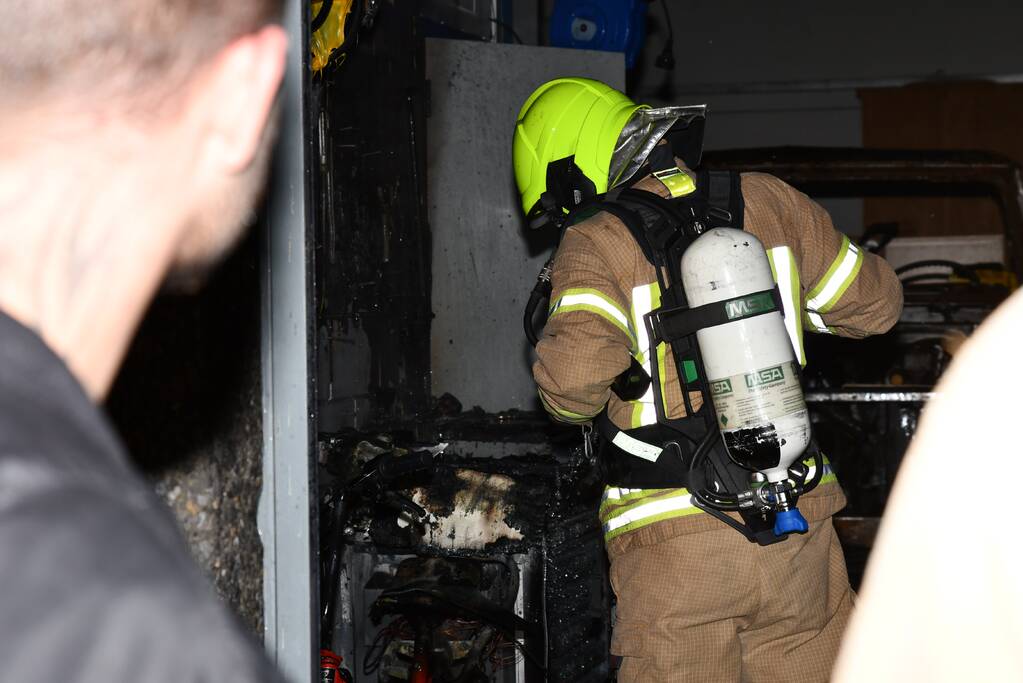 Brand in werkplaats snel onder controle