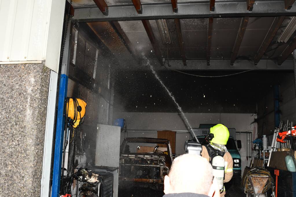 Brand in werkplaats snel onder controle