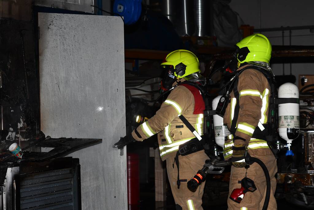Brand in werkplaats snel onder controle