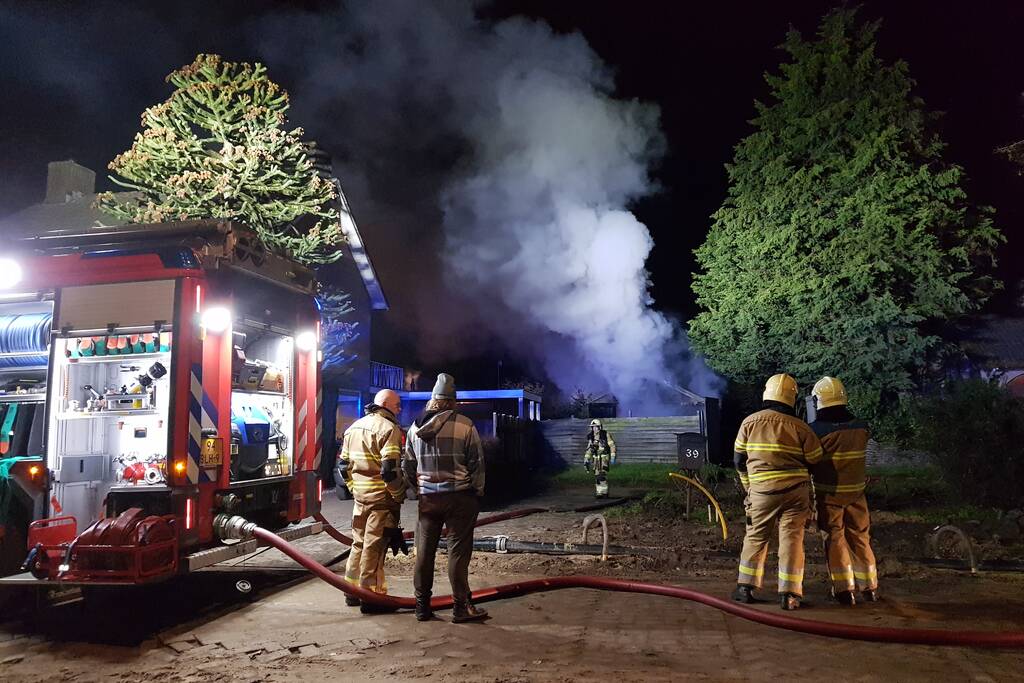 Schuur verwoest door brand