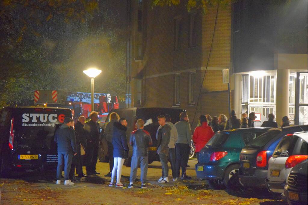 Acht appartementen ontruimt wegens brand