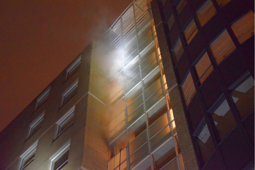 Acht appartementen ontruimt wegens brand