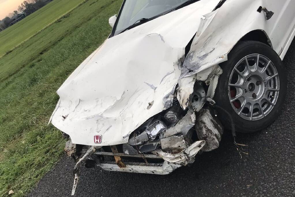 Drukte op de snelweg door ongeval met meerdere voertuigen
