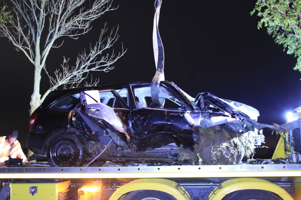 Bestuurder gewond na crash in sloot