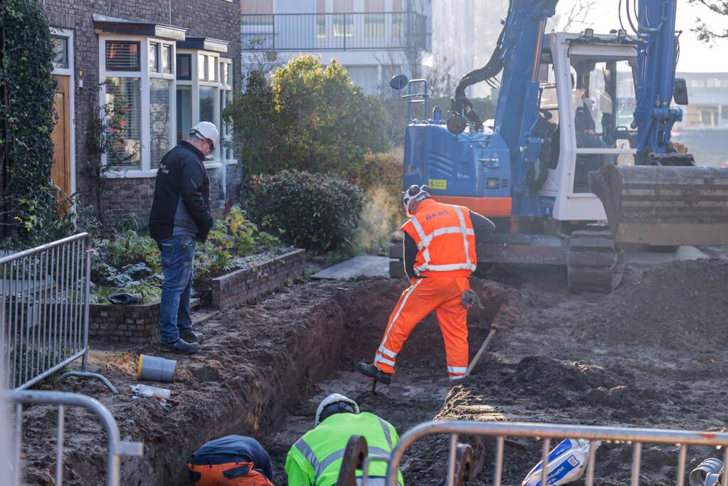 Waterleiding kaduuk na graafwerkzaamheden