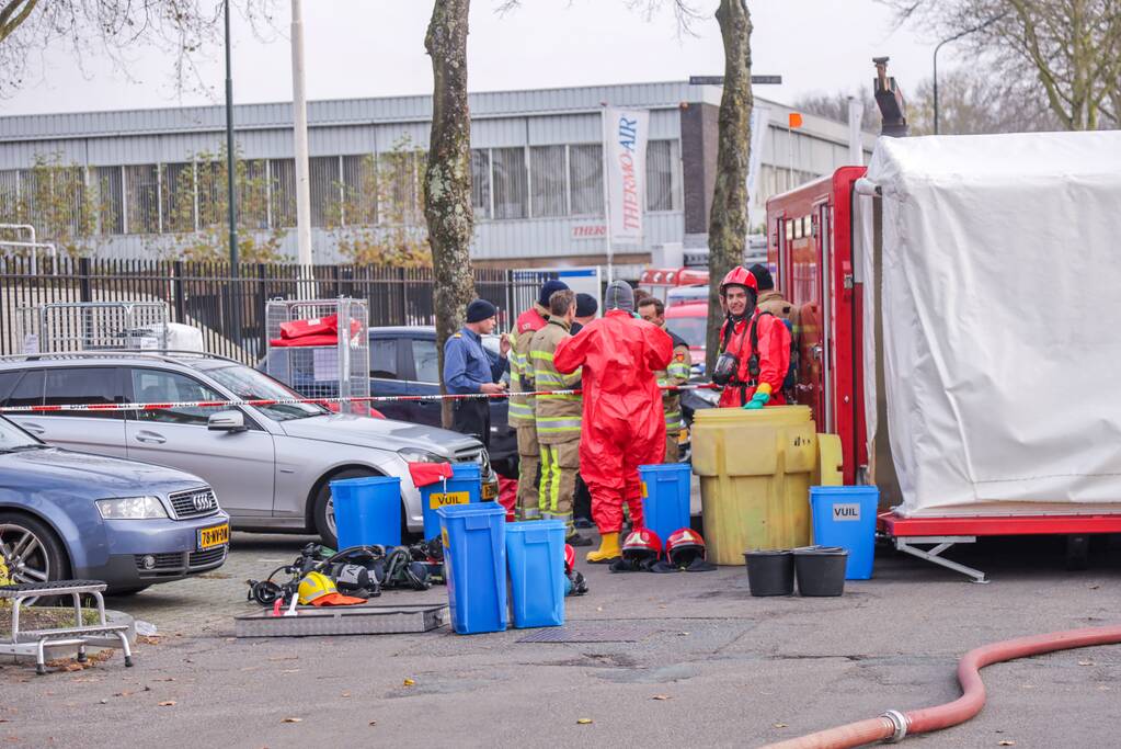 Ontruiming BN International na ongeval gevaarlijke stoffen