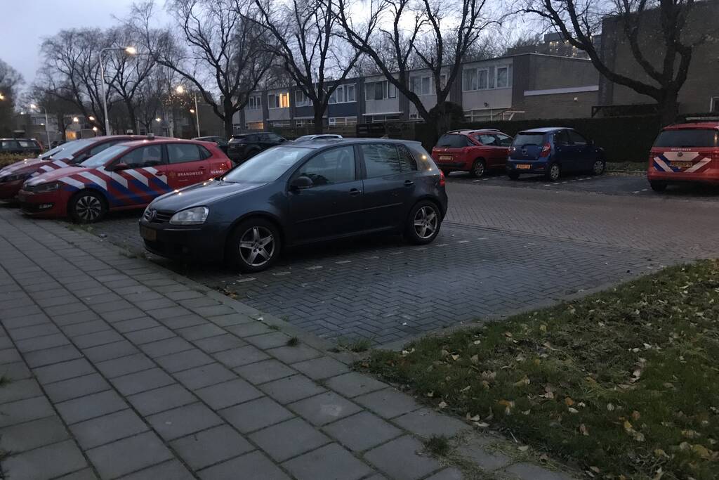 Veel brandweer bij instortingsgevaar oefening