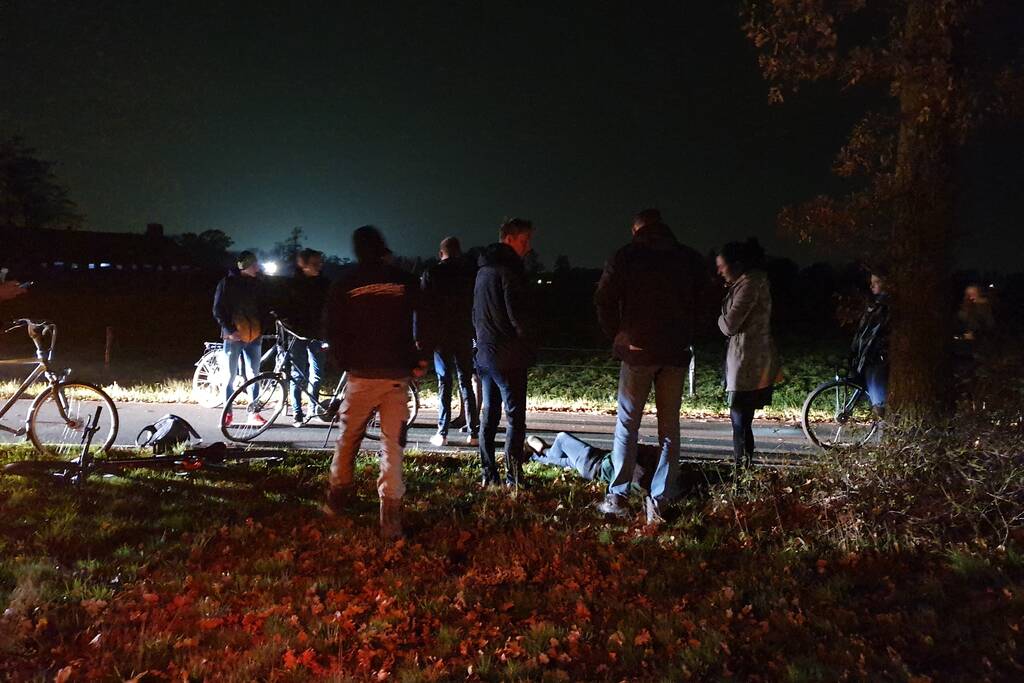 Fietser gewond na aanrijding met scooter