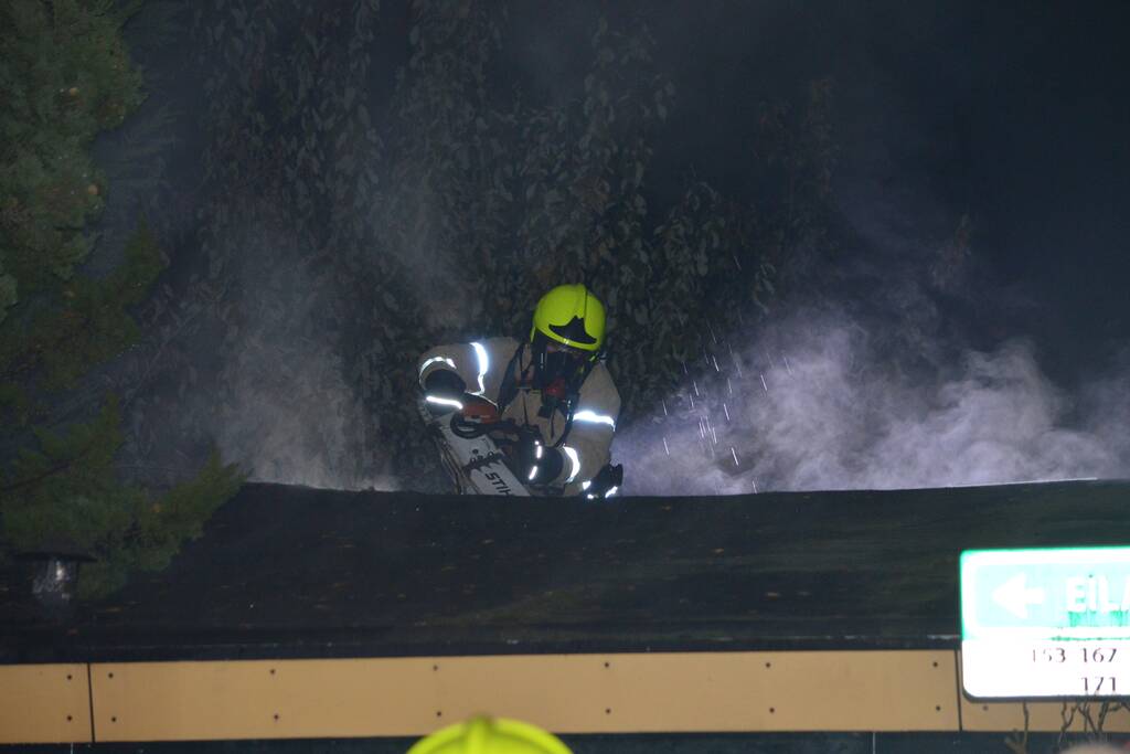 Tuinhuisje verwoest na brand