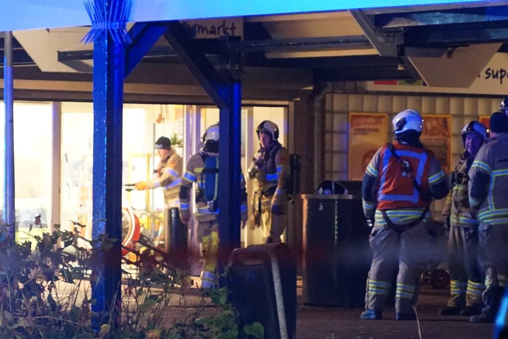 Brand in MCD supermarkt