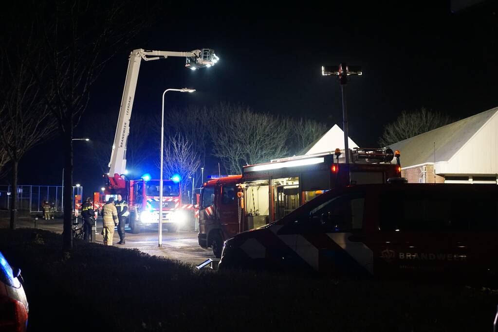 Brand in MCD supermarkt