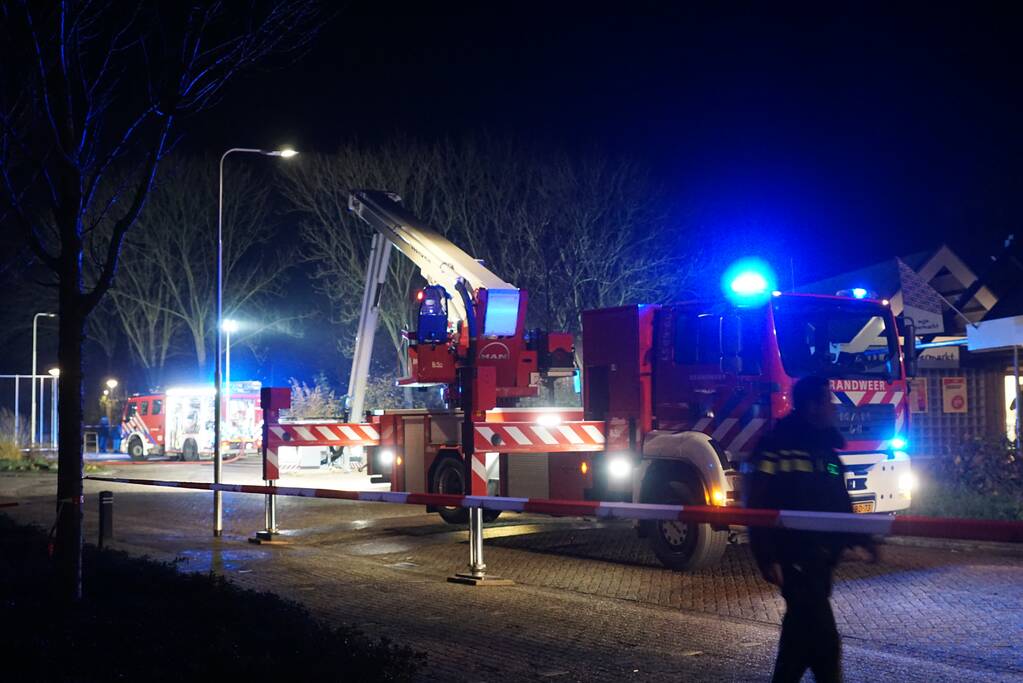 Brand in MCD supermarkt