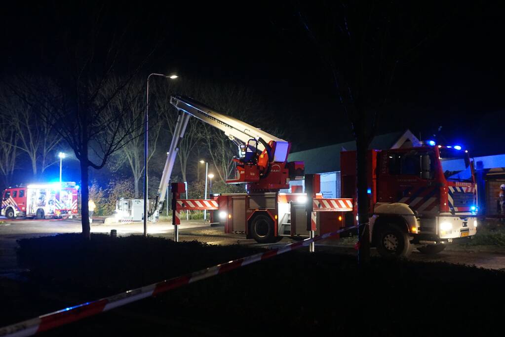 Brand in MCD supermarkt