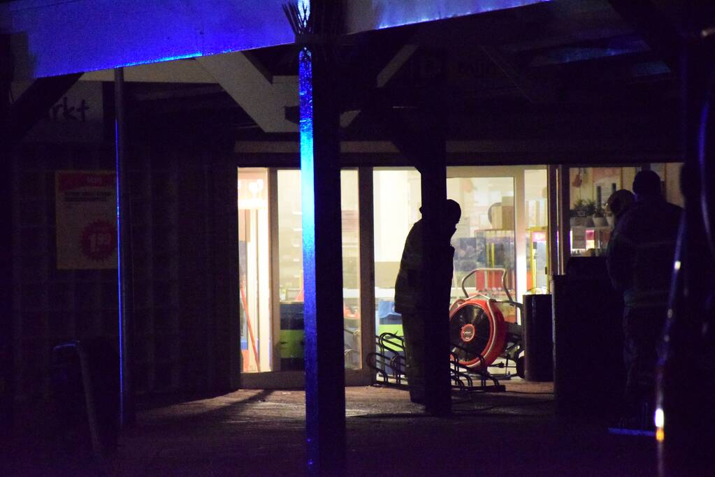 Brand in MCD supermarkt