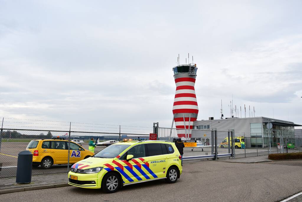 Veel hulpdiensten naar noodsituatie op vliegveld