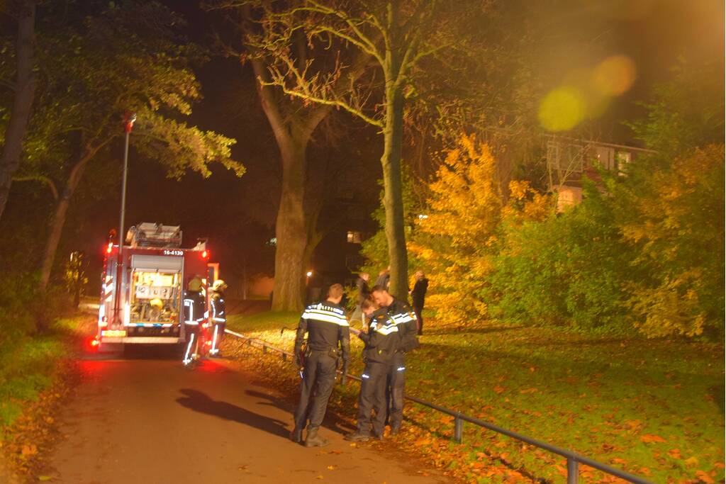Verwarde man steekt bosje in brand