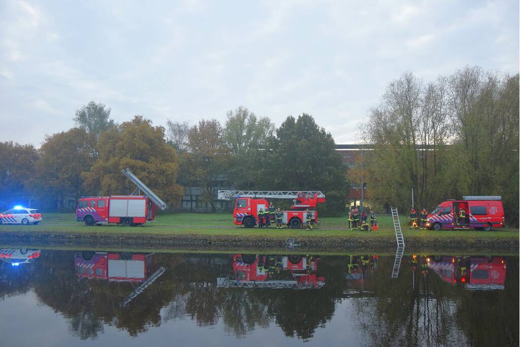 Zoektocht na aantreffen fiets in water