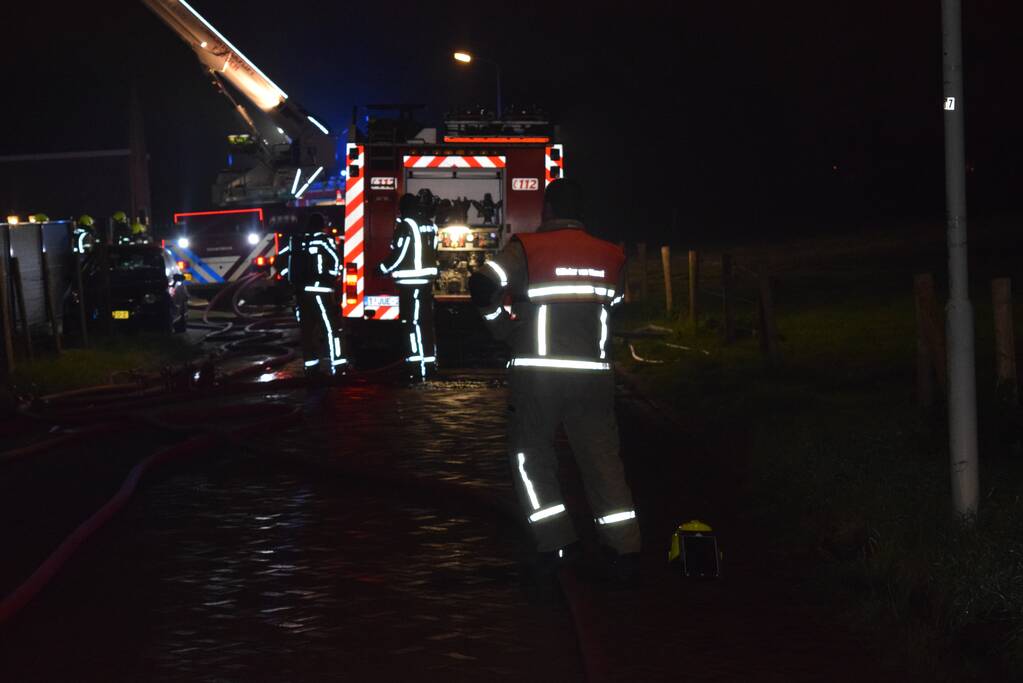 Woning verwoest na uitslaande brand