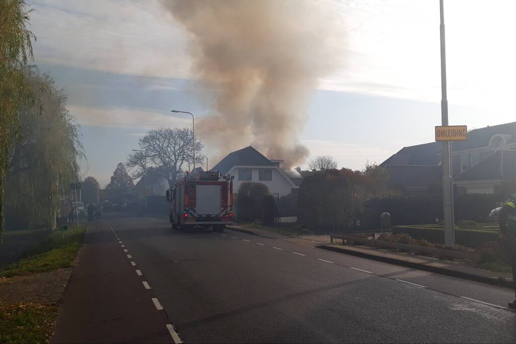 Grote brand in boerderij