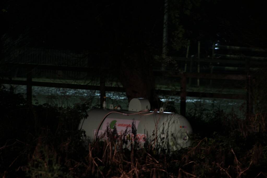 Gaslek in gastank vakkundig gedicht