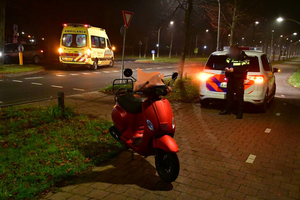 Snorfietser gewond na stuurfout